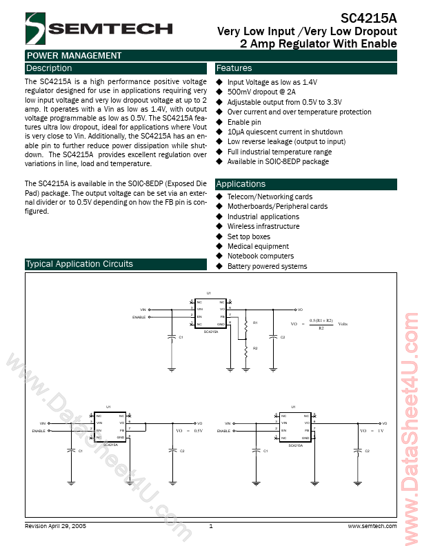 SC4215A Semtech Corporation