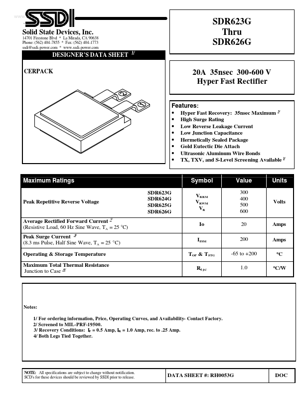 <?=SDR625G?> डेटा पत्रक पीडीएफ