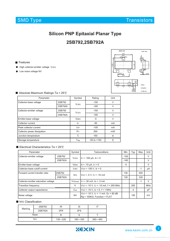 2SB792A Kexin