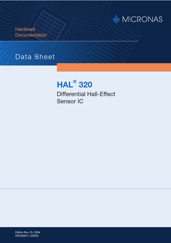 <?=HAL320?> डेटा पत्रक पीडीएफ
