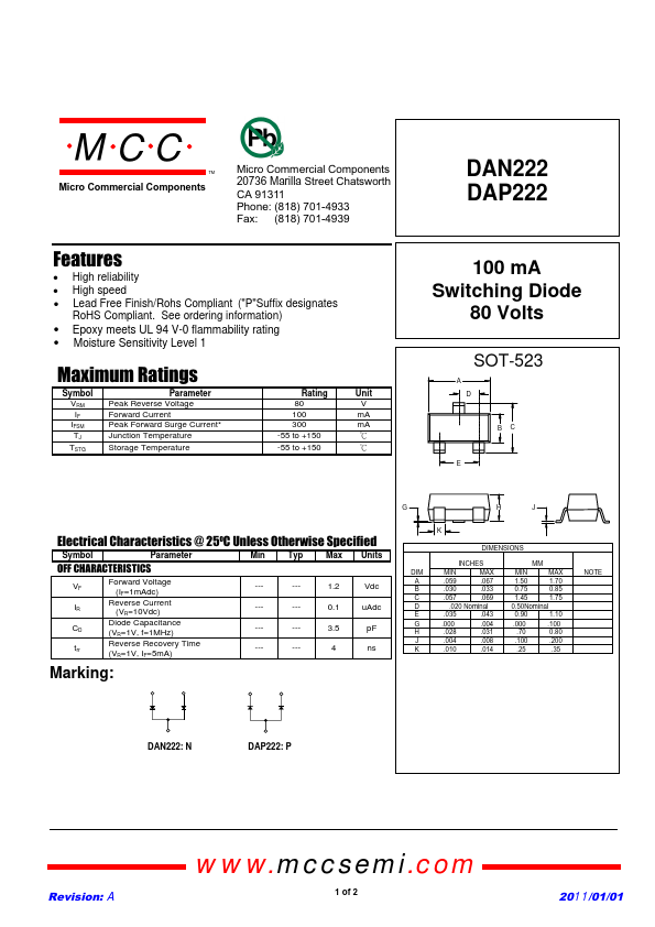 DAN222 MCC