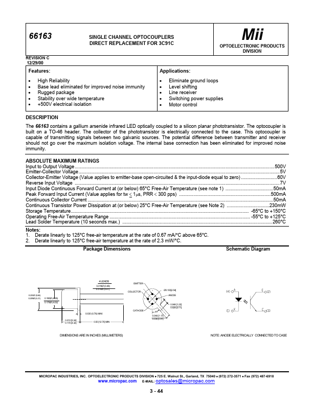 66163 Micropac Industries