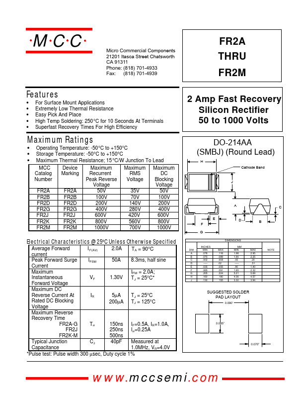 FR2J MCC