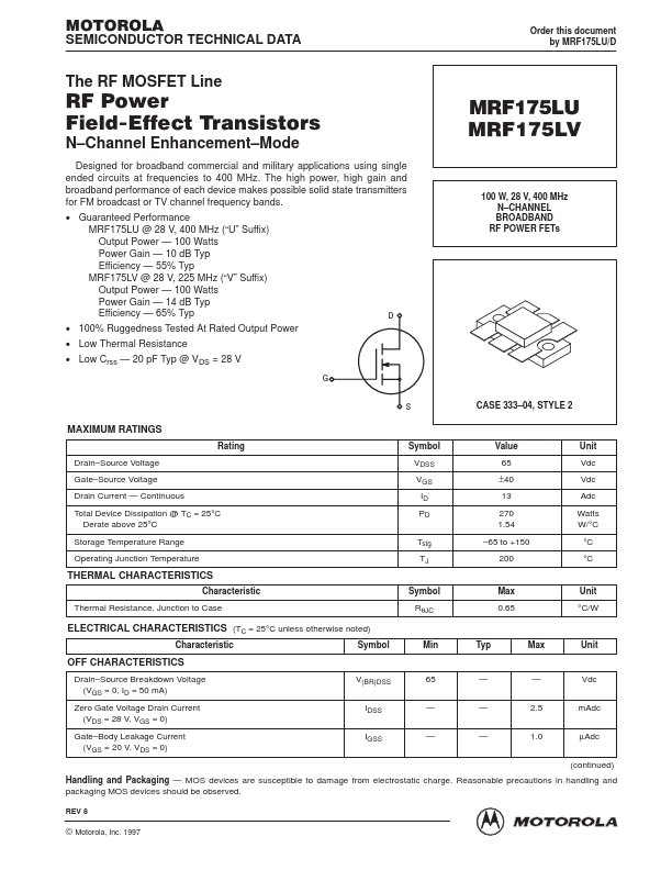 MRF175LU