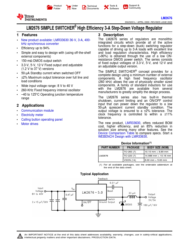 LM2676T-5.0