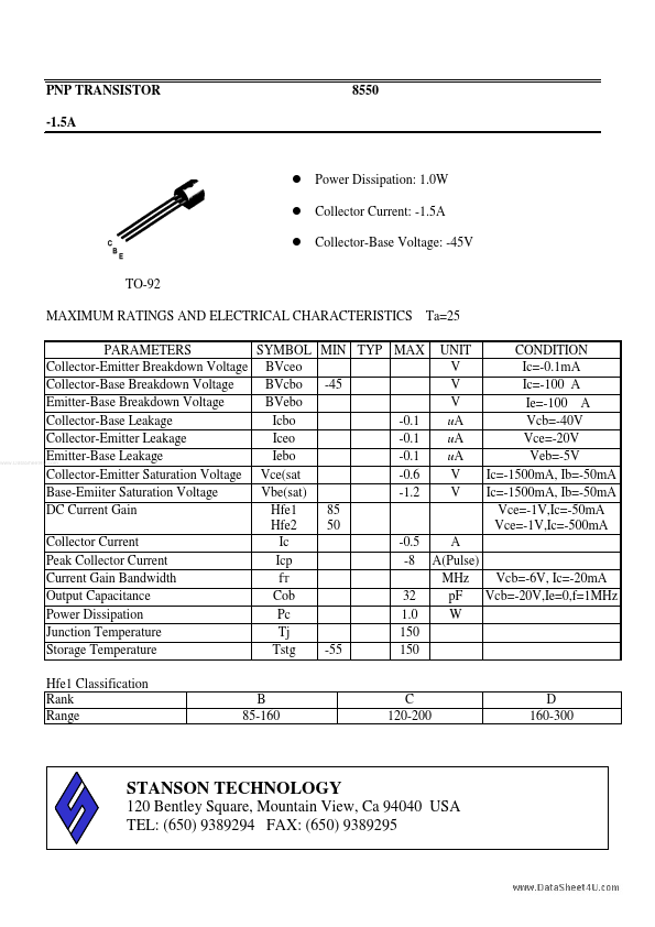 8550 Stanson Technology