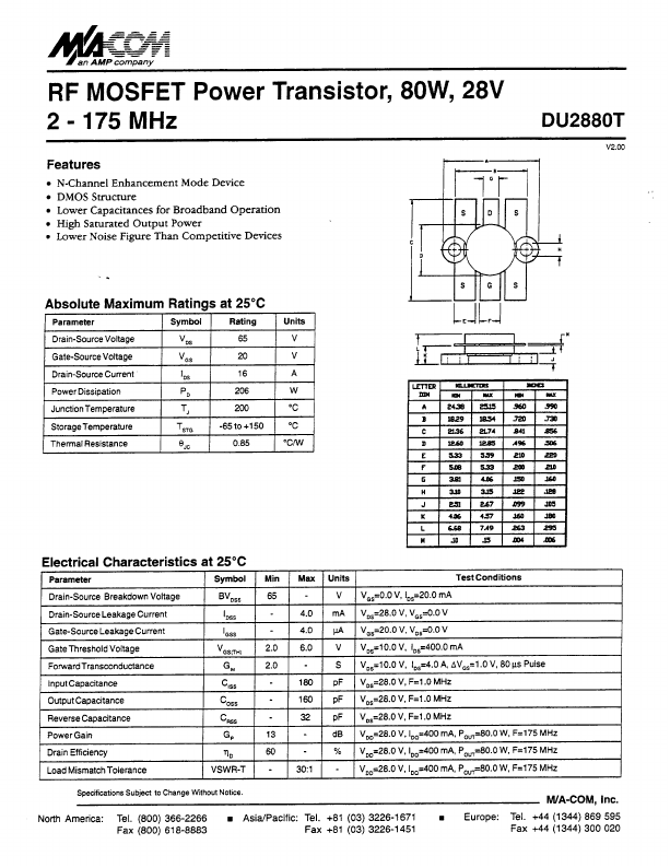 DU2880 Tyco Electronics