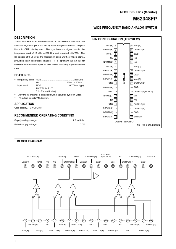 M52348FP Mitsubishi