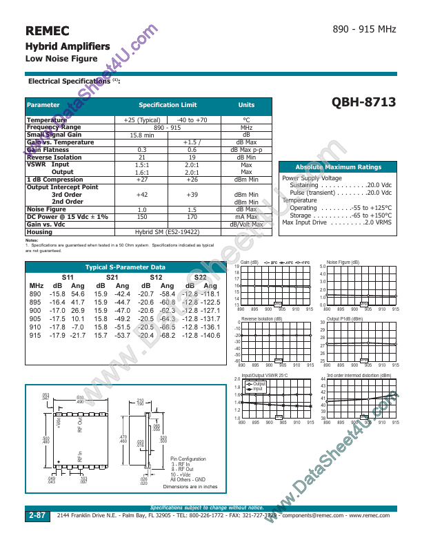 QBH-8713 REMEC