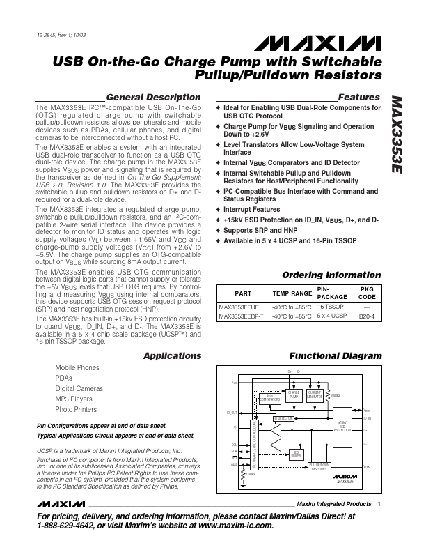 <?=MAX3353E?> डेटा पत्रक पीडीएफ