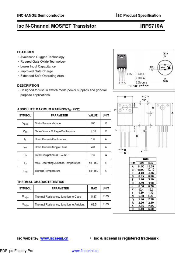 IRFS710A