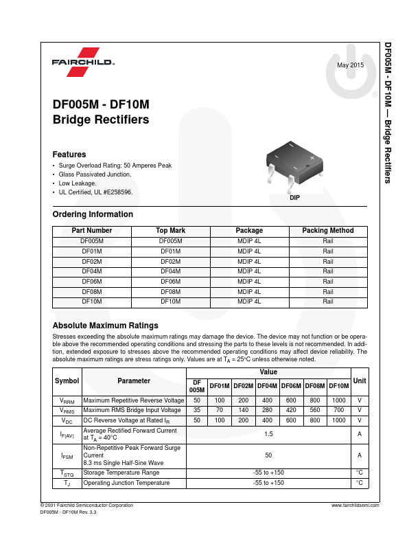 DF08M Fairchild Semiconductor