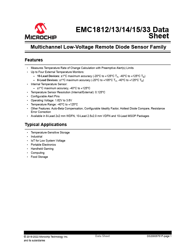 EMC1814 Microchip