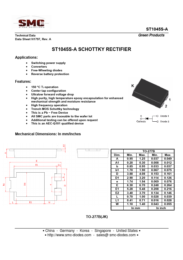 ST1045S-A SANGDEST MICROELECTRONICS