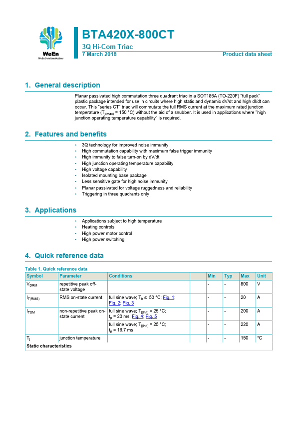 BTA420X-800CT