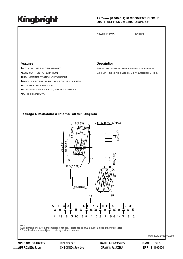 PSA05-11GWA