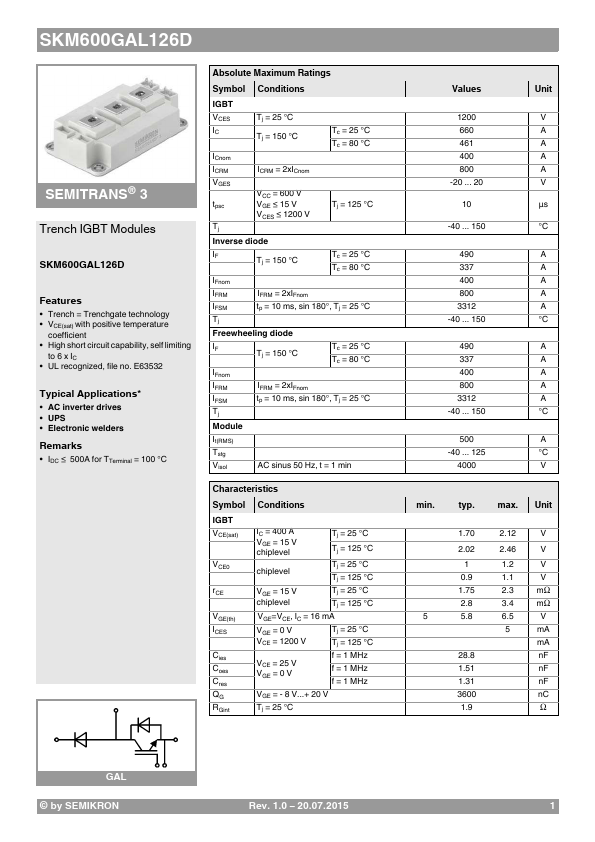 <?=SKM600GAL126D?> डेटा पत्रक पीडीएफ