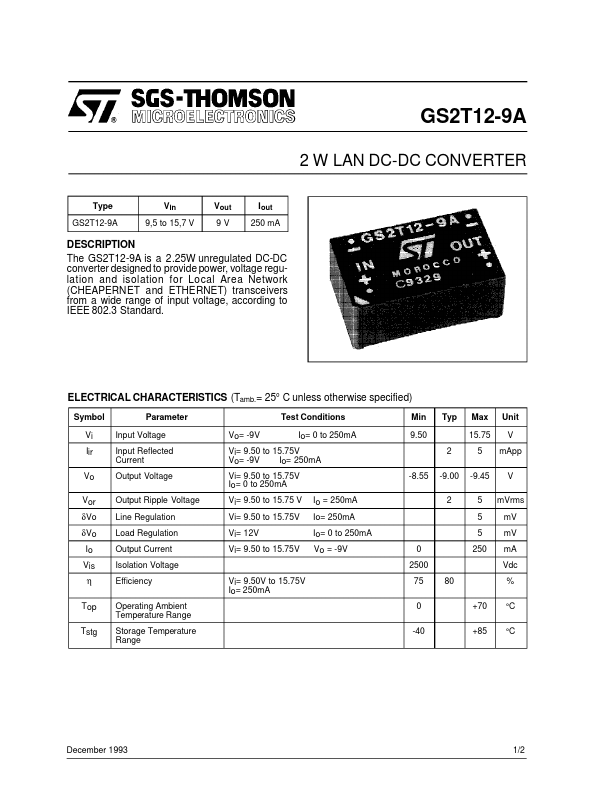GS2T12-9A STMicroelectronics