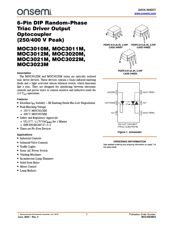 MOC3020M ON Semiconductor