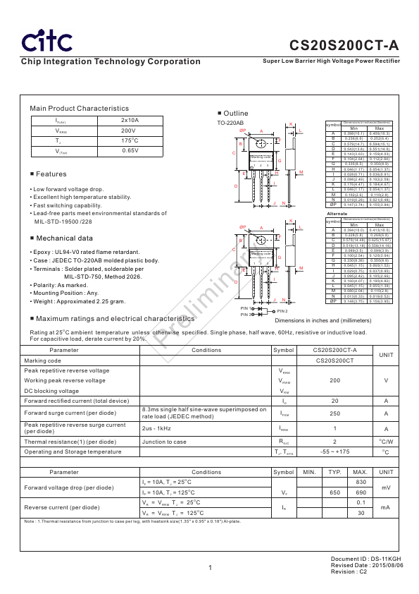 CS20S200CT-A