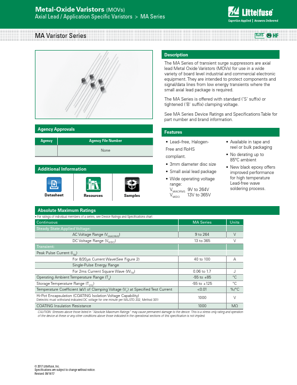 V39MA2A Littelfuse