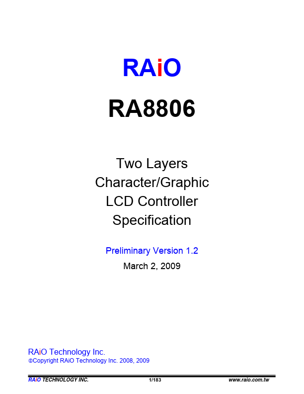 RA8806 RAIO Technology