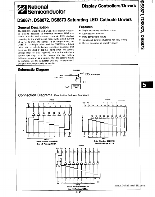 DS8873 National Semiconductor