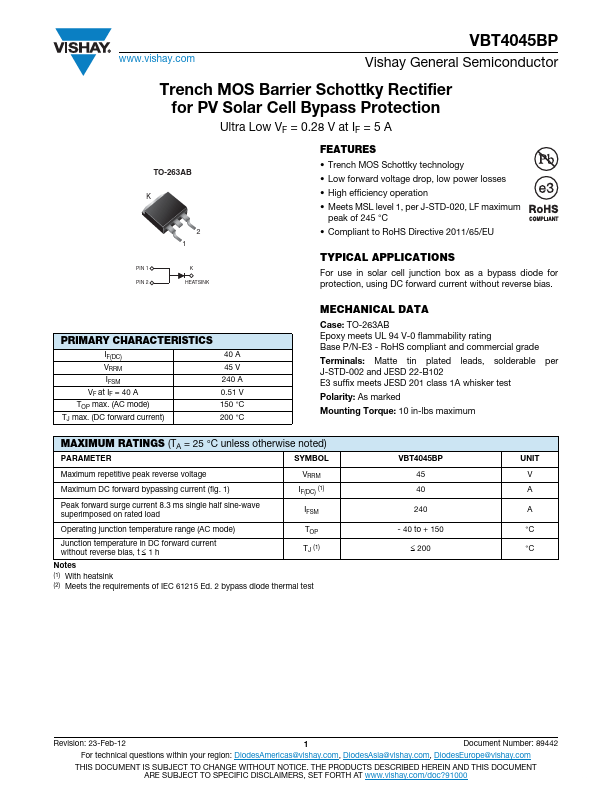 VBT4045BP