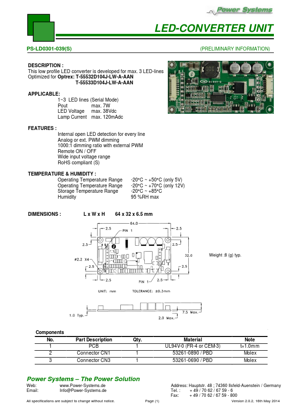 PS-LD0301-039 Power Systems