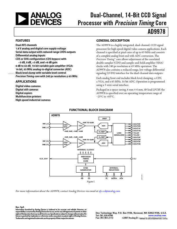 AD9978 Analog Devices