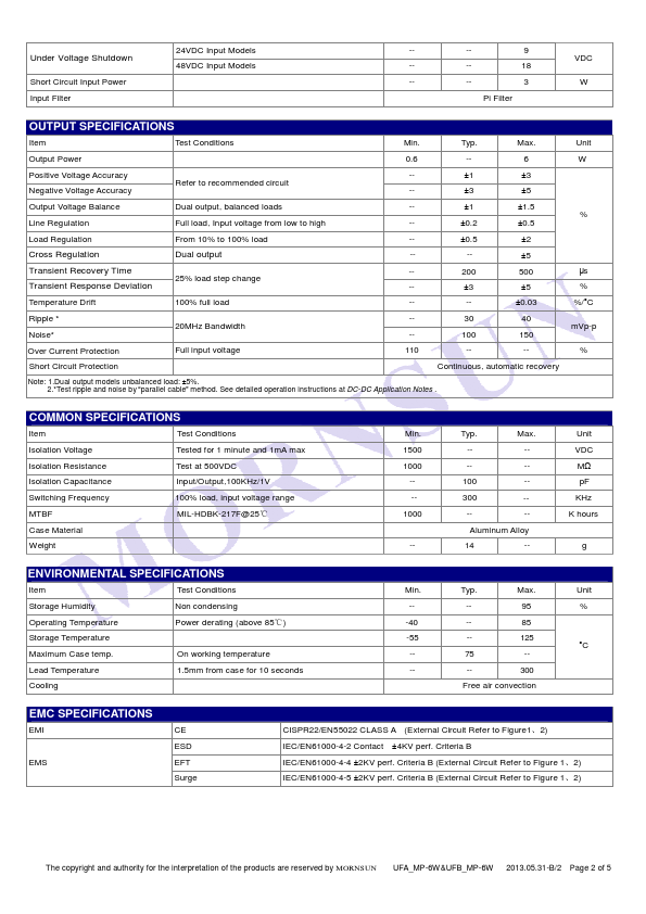 UFA2405MP-6W