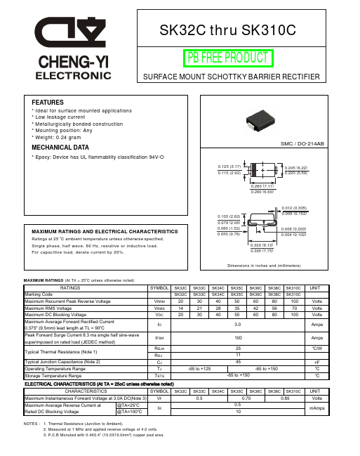 <?=SK310C?> डेटा पत्रक पीडीएफ