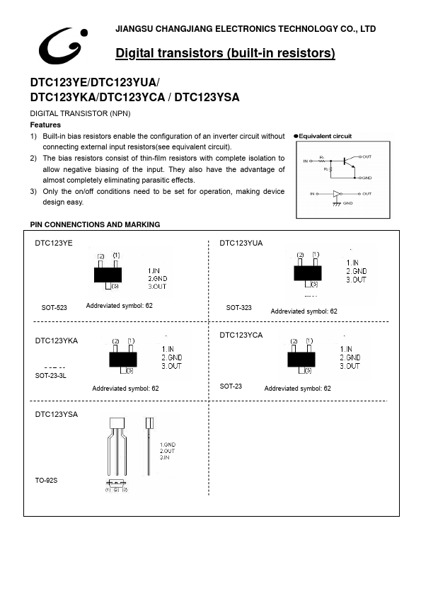 DTC123YCA JCET