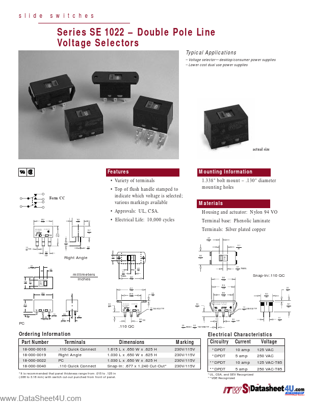 18-000-0019 ITW Switches