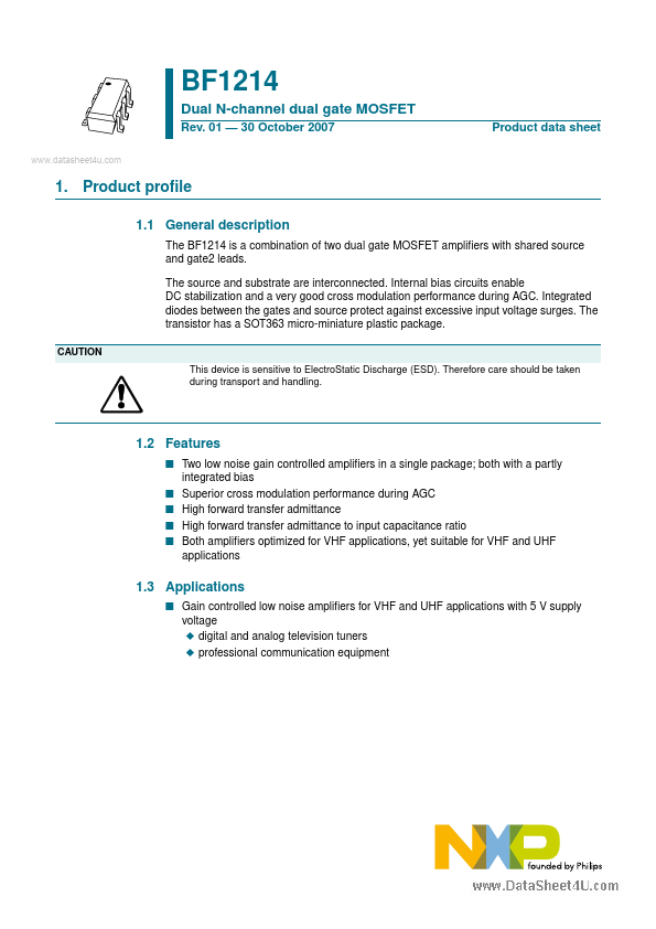 BF1214 NXP Semiconductors