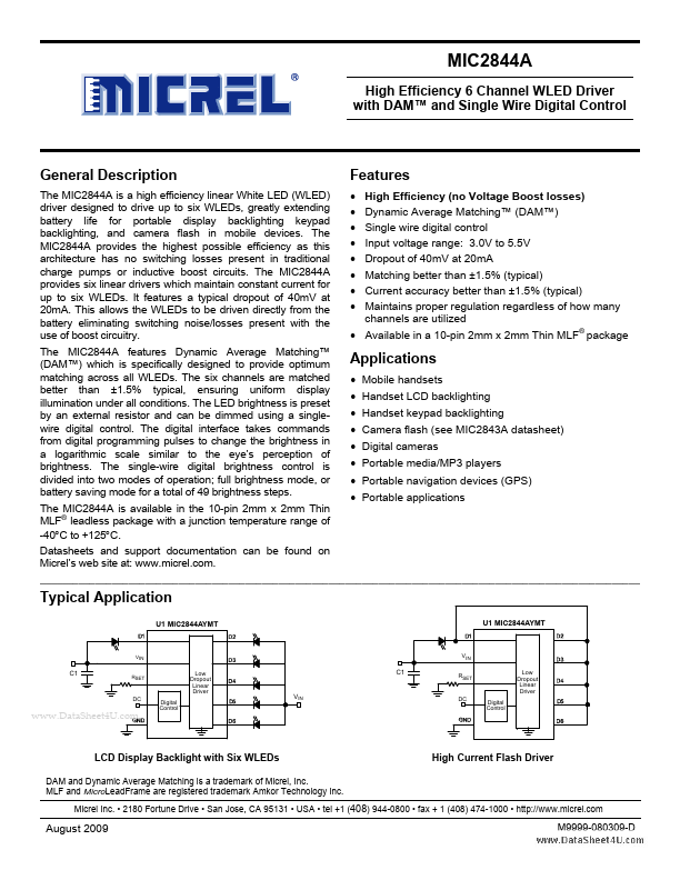MIC2844A Micrel Semiconductor