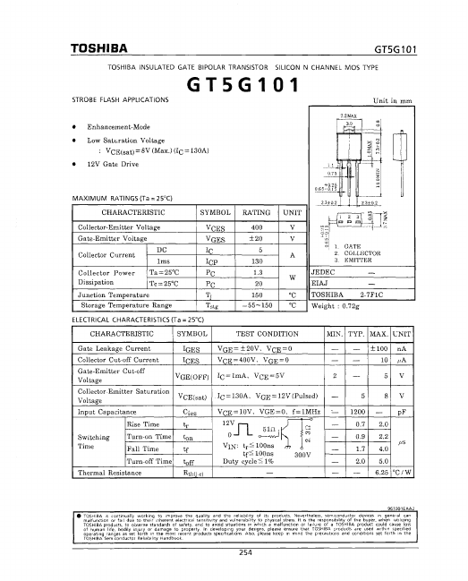 GT5G101 Toshiba Semiconductor