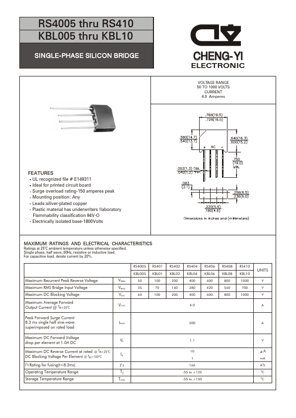 RS401 CHENG-YI