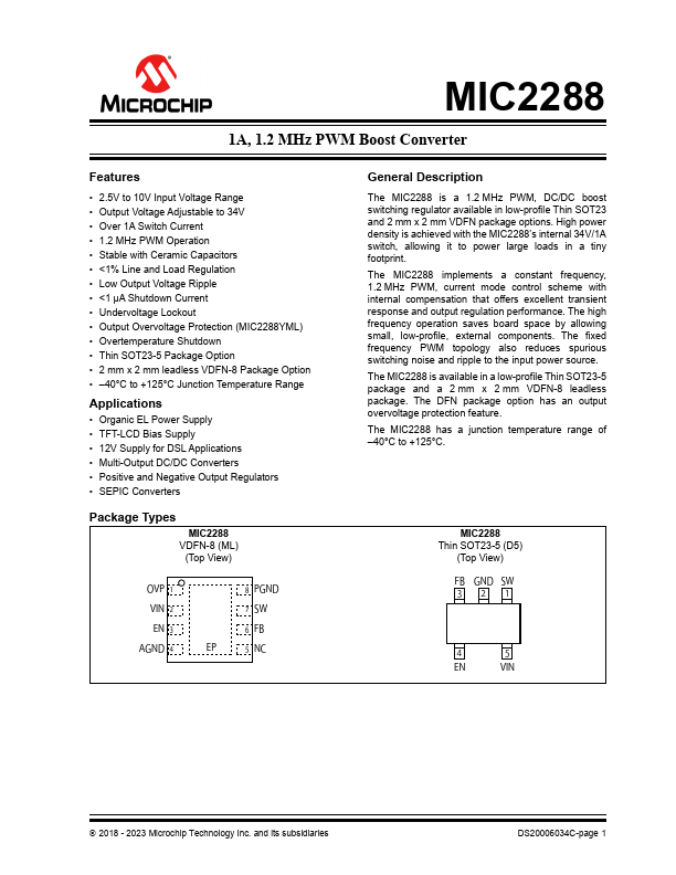 MIC2288 Microchip