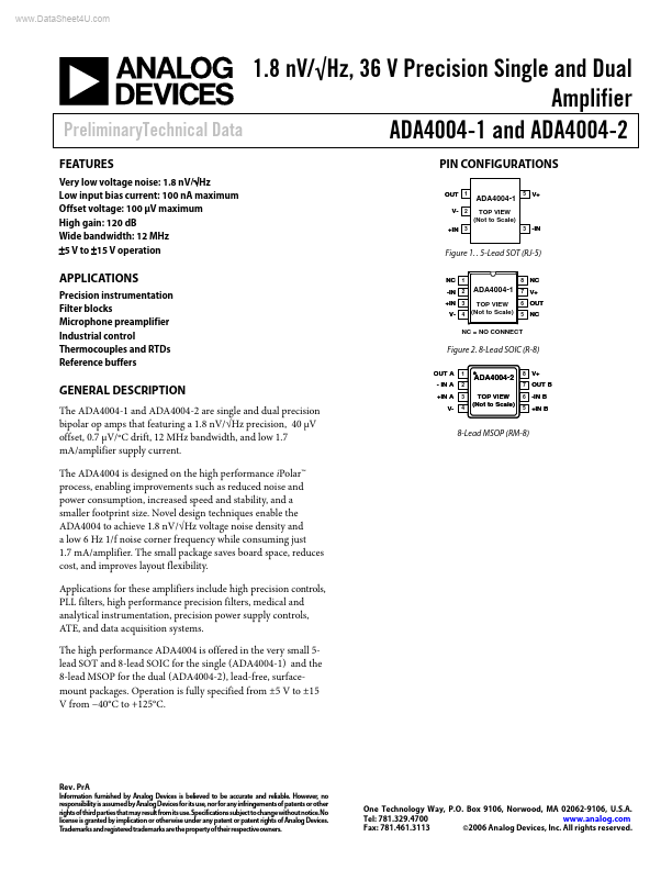 ADA4004-2 Analog Devices