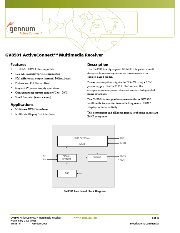 GV8501 Gennum