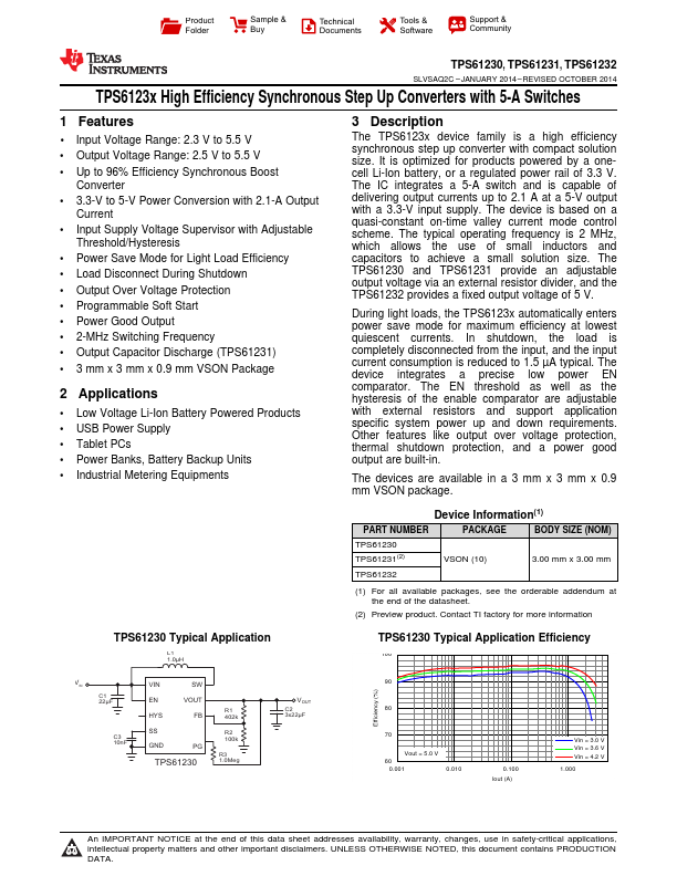 TPS61230 Texas Instruments