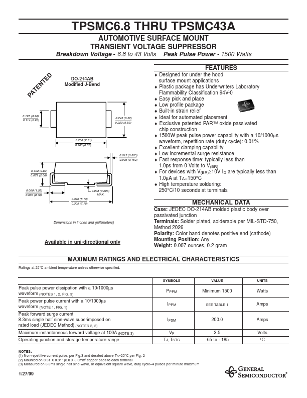 TPSMC20 General Semiconductor