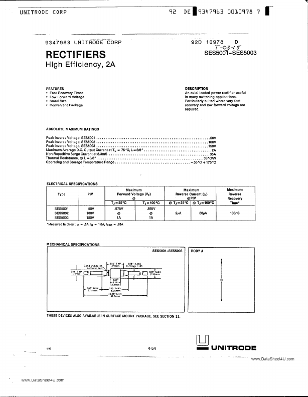 SES5002 Unitrode