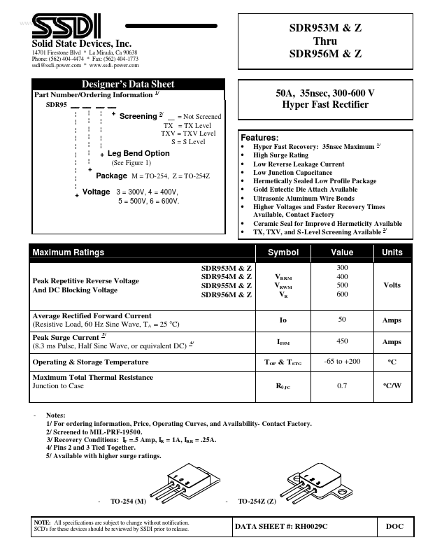 <?=SDR954M?> डेटा पत्रक पीडीएफ