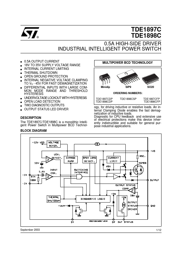 TDE1898C STMicroelectronics