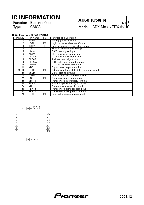 XC68HC58FN