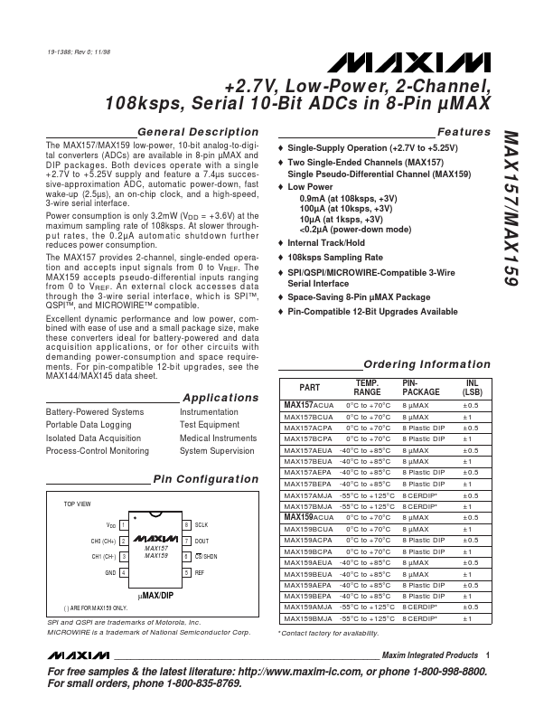 MAX157 Maxim