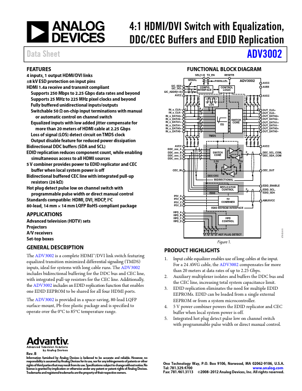 ADV3002 Analog Devices