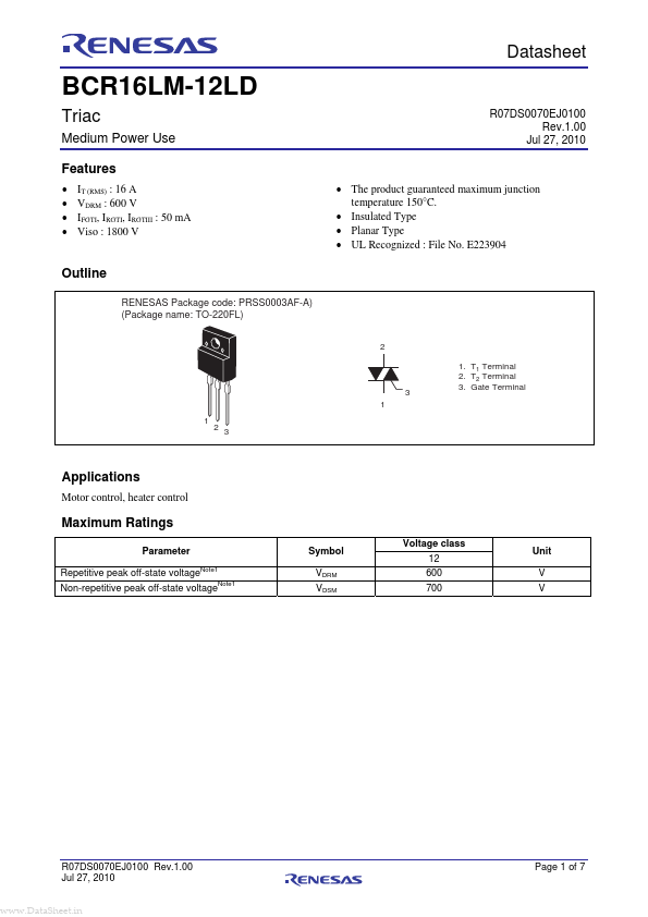 BCR16LM-12LD